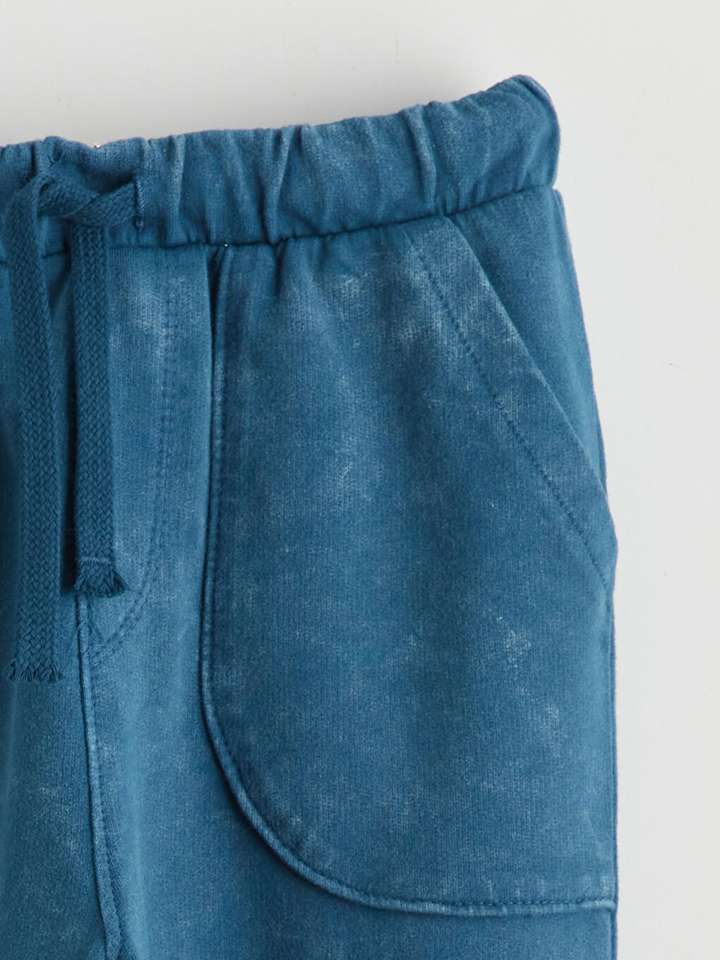 Petrol Beli Lastikli Erkek Çocuk Jogger Eşofman Altı-1