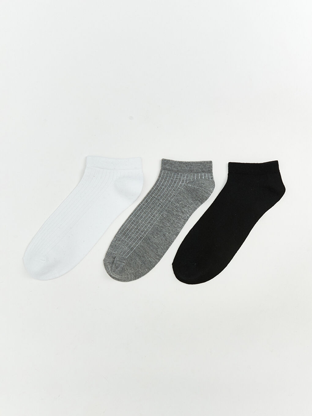 Beyaz Erkek Patik Çorap 3'lü