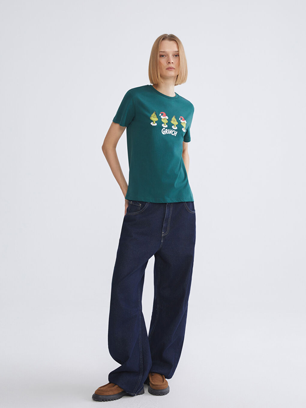 Woman GREEN T-Shirt-1