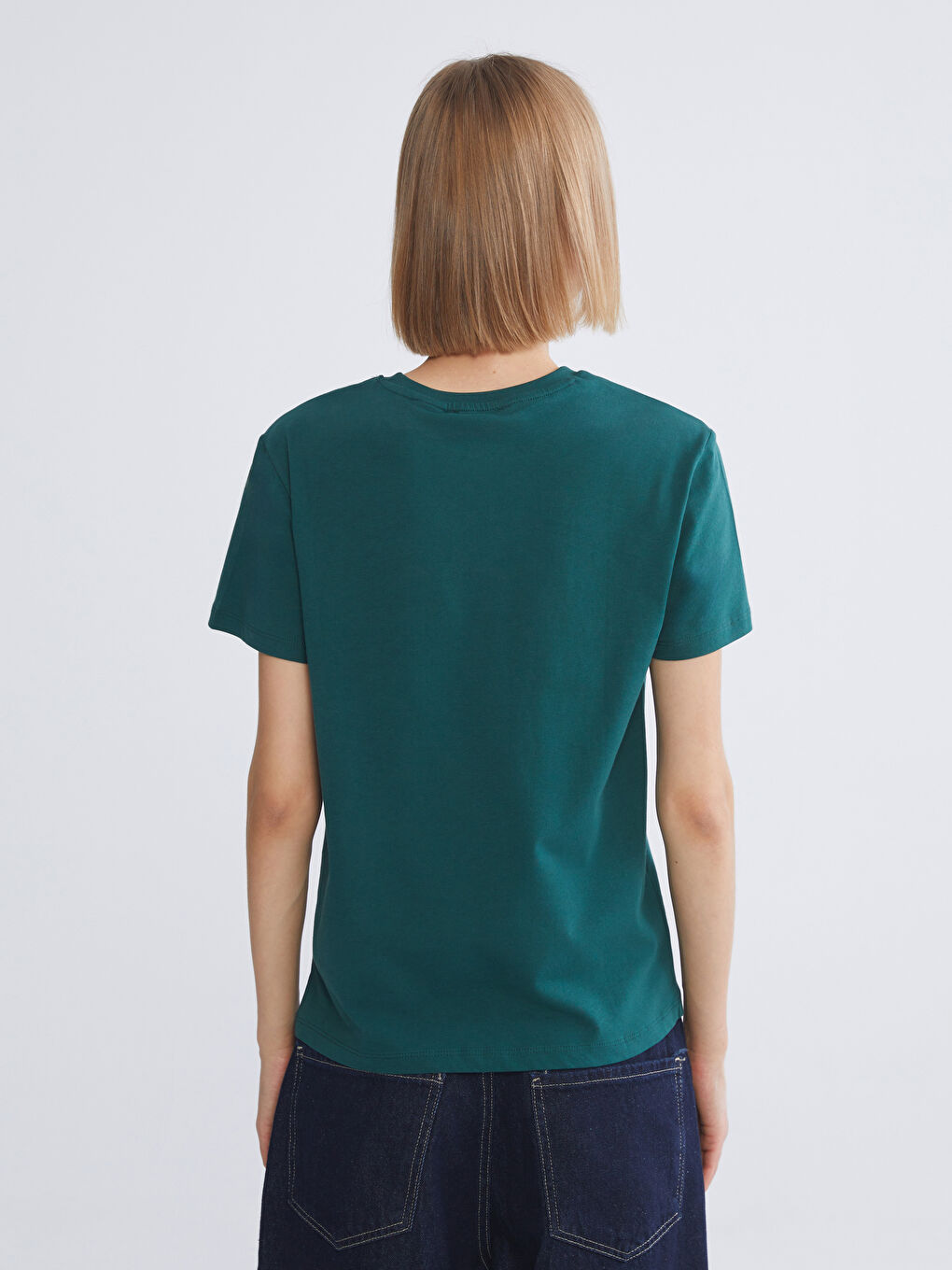 Woman GREEN T-Shirt-3