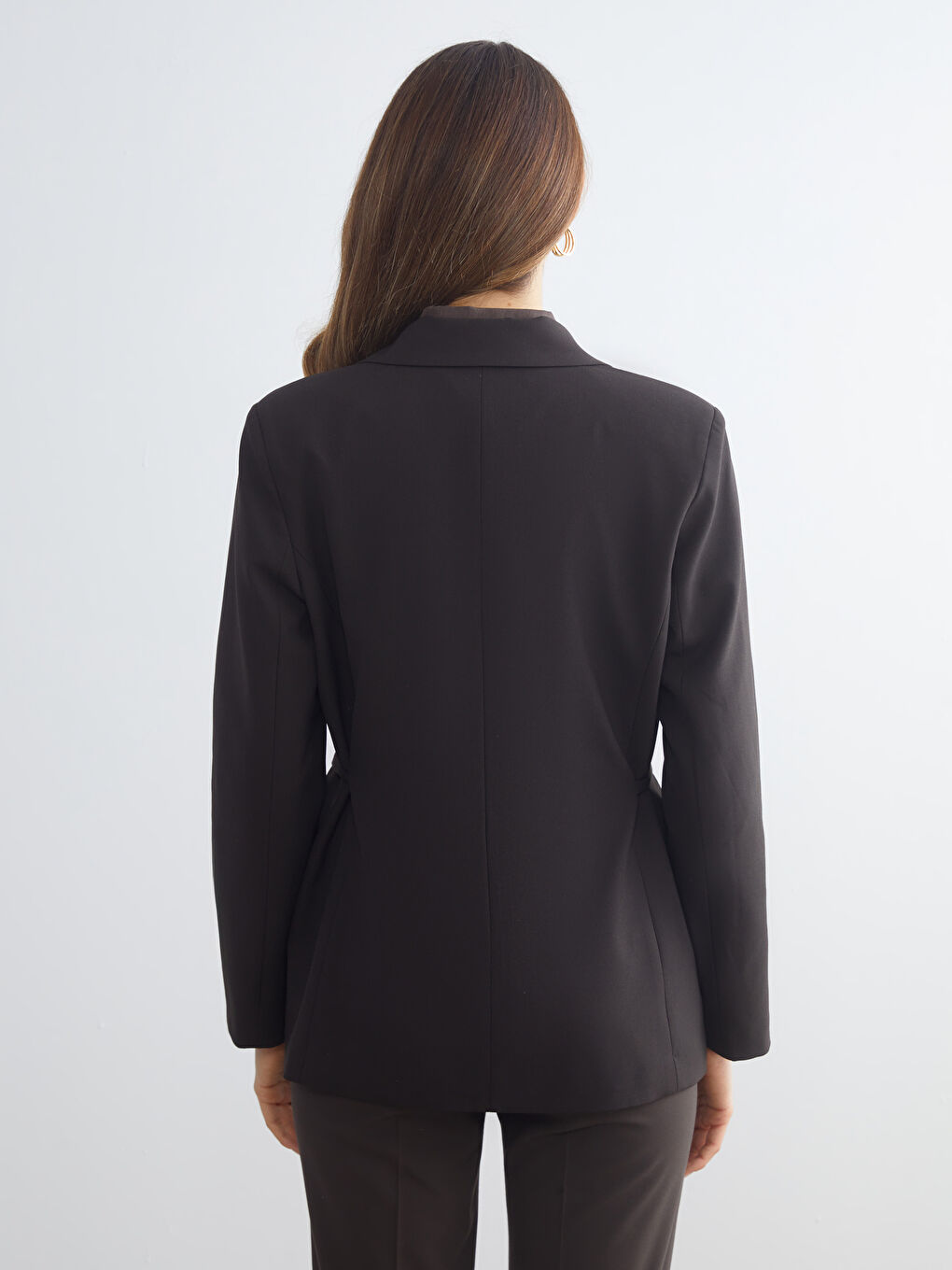 Belted Women's Blazer Jacket-4