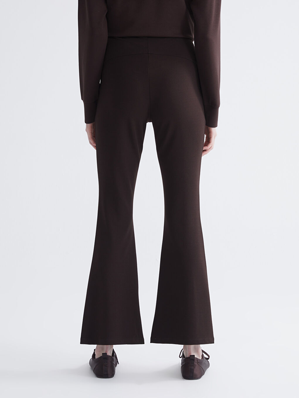 Trudničke helanke sa širokim nogavicama i pojasom preko stomaka-3