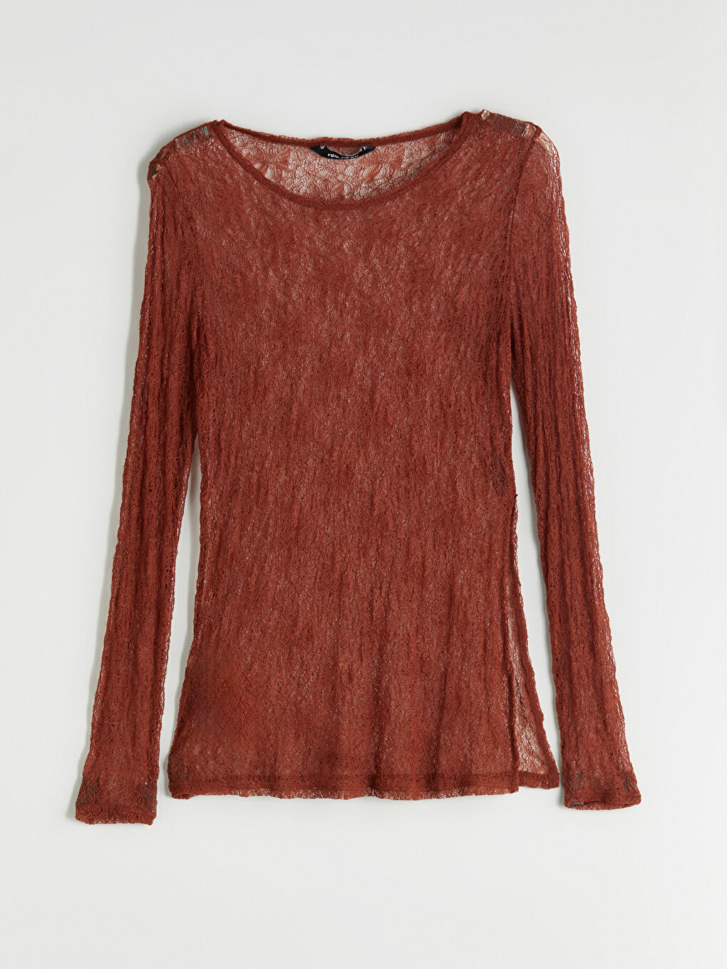 Crew Neck Lace Blouse-4