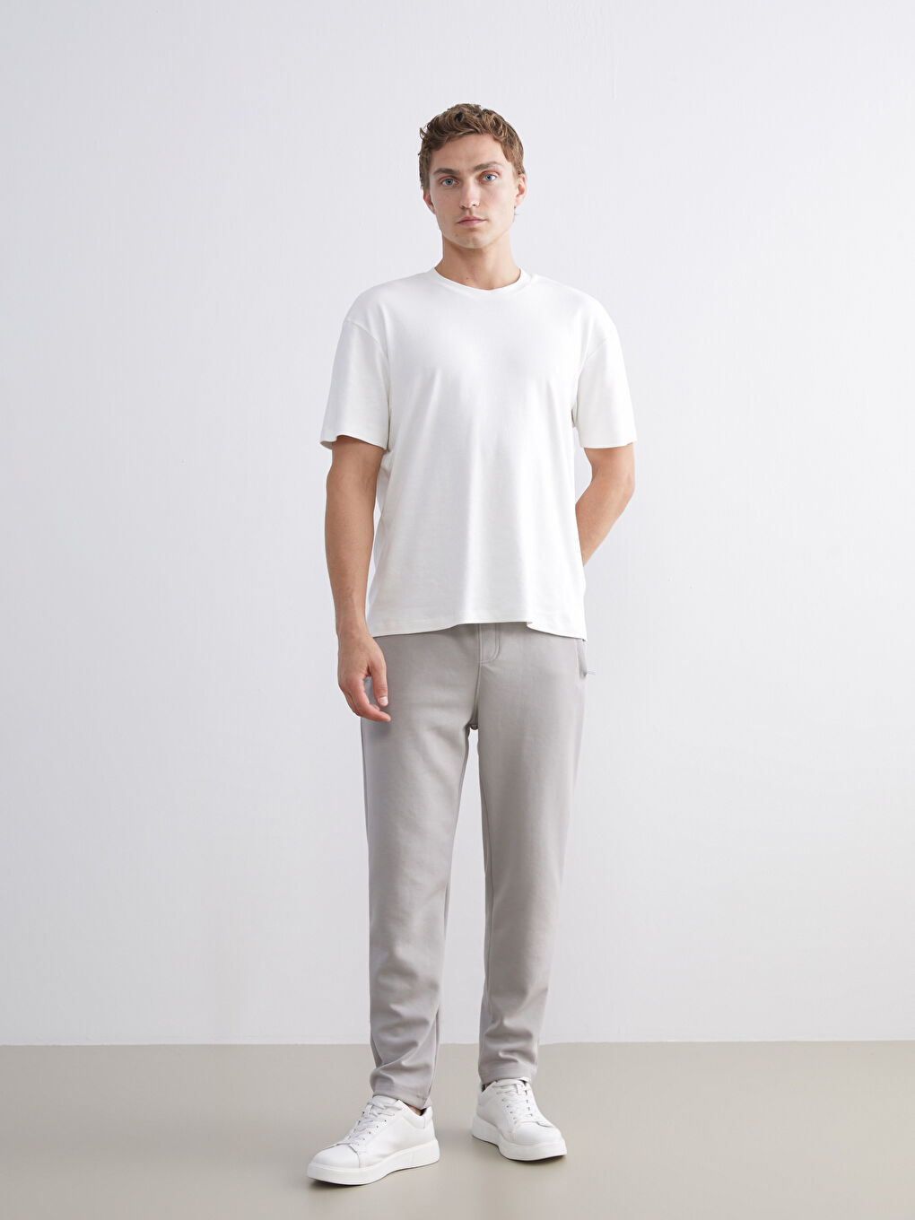 Gri Standart Kalıp Erkek Eşofman Altı