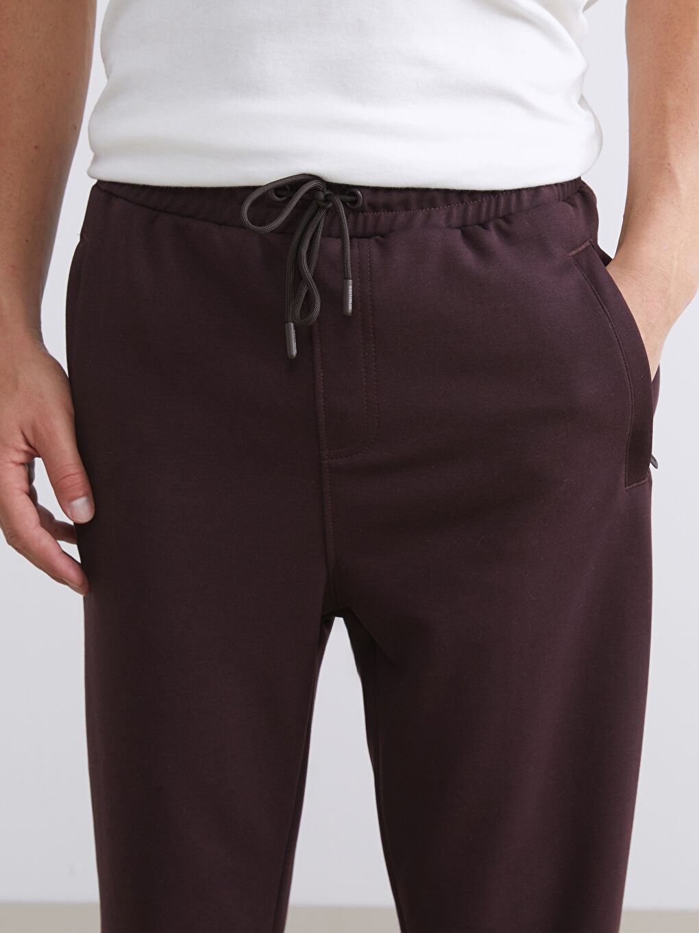 Mürdüm Standart Kalıp Erkek Eşofman Altı-2