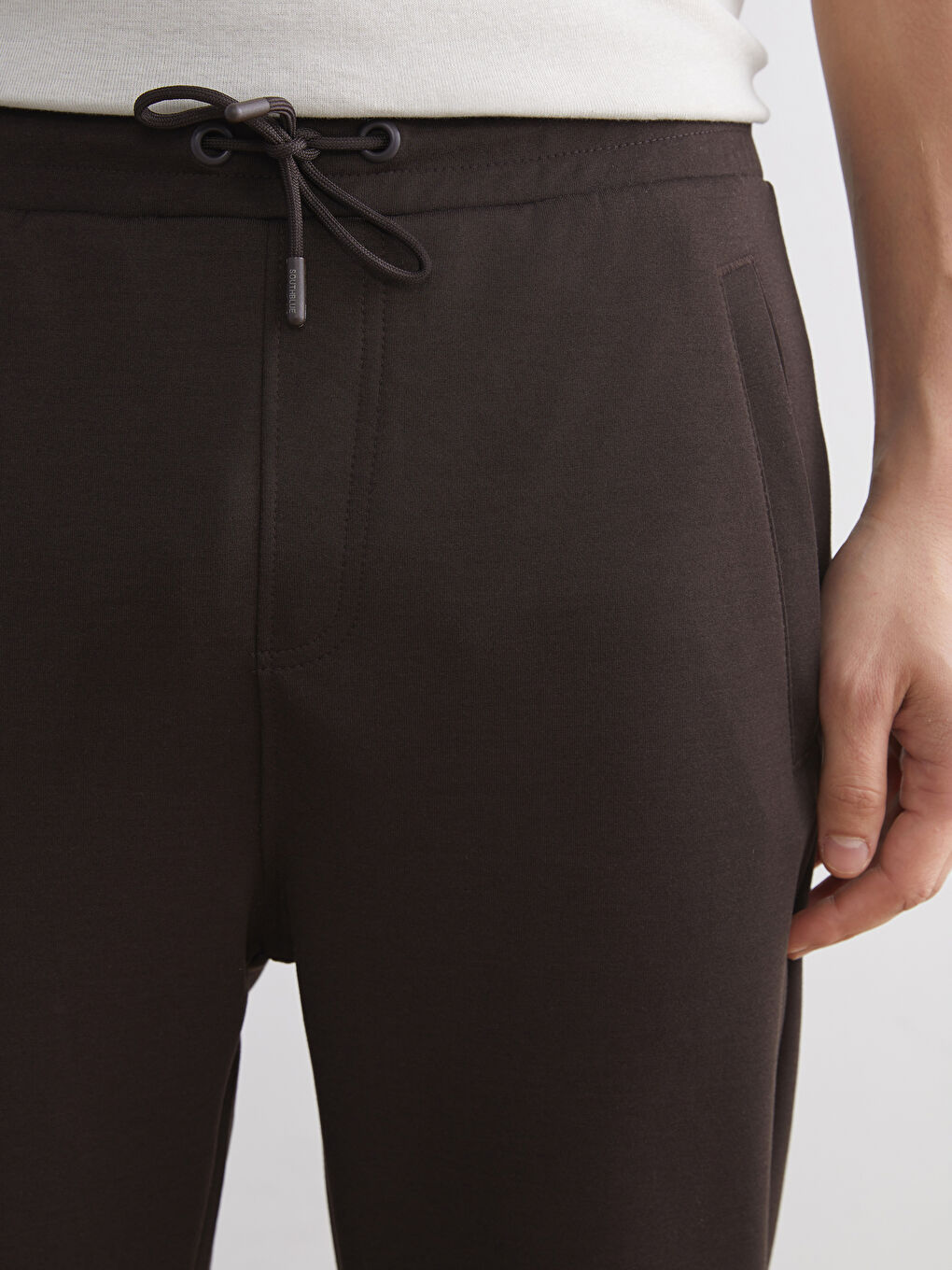 Kahverengi Standart Kalıp Erkek Eşofman Altı-2