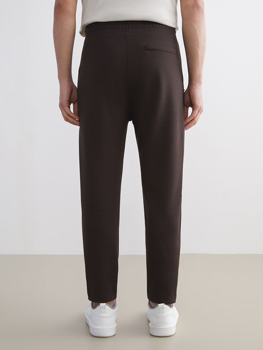 Kahverengi Standart Kalıp Erkek Eşofman Altı-4