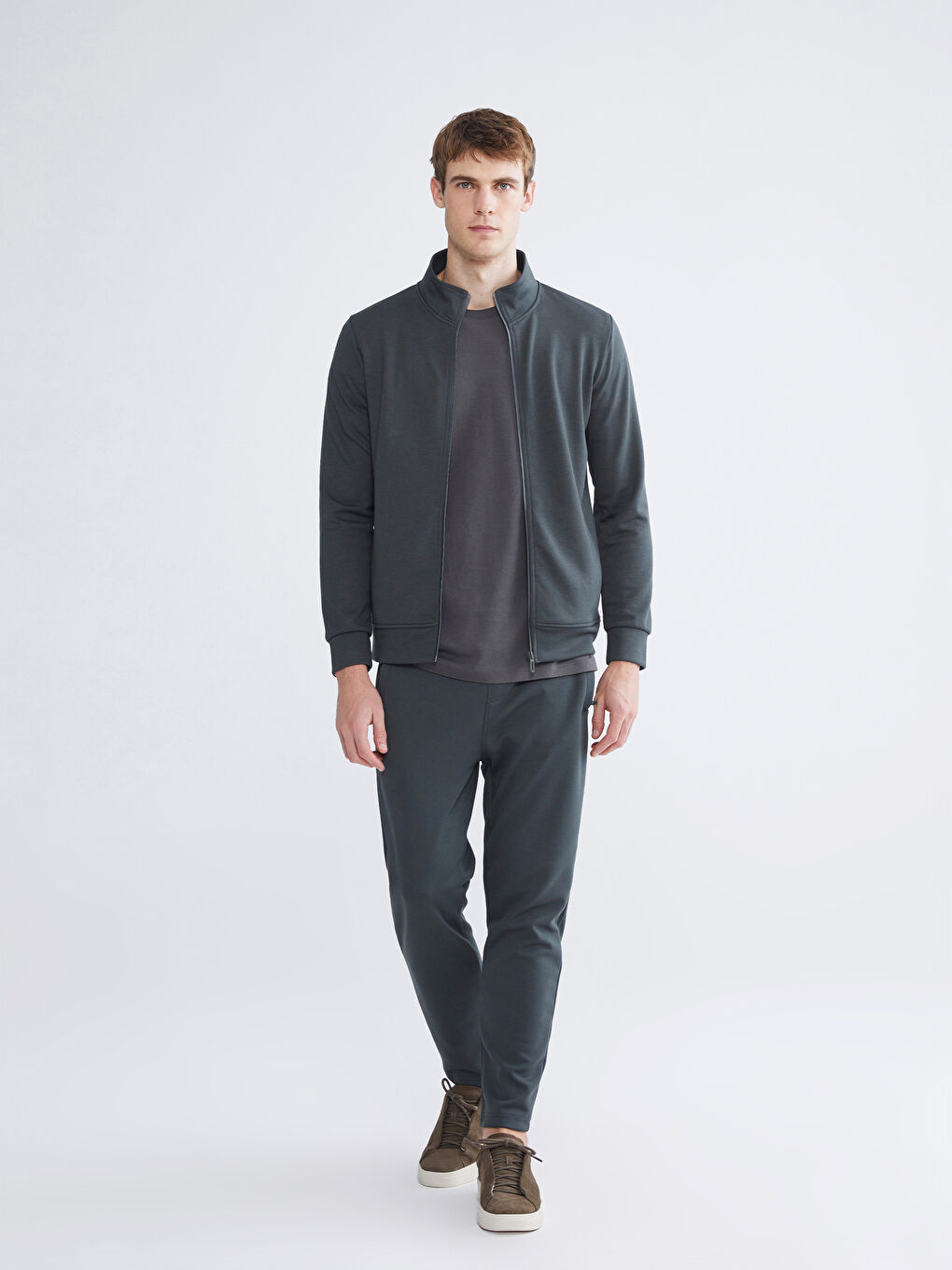 Gri Standart Kalıp Erkek Eşofman Altı