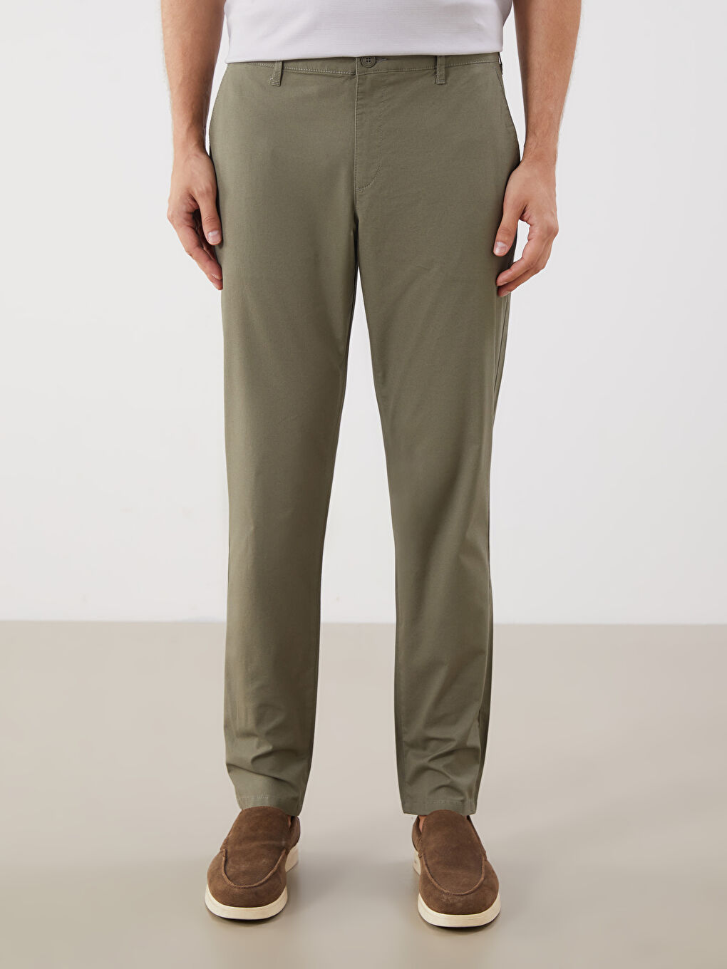 LCWAIKIKI Classic Slim Fit Men's Chino Trousers -W5JF53Z8-P5X