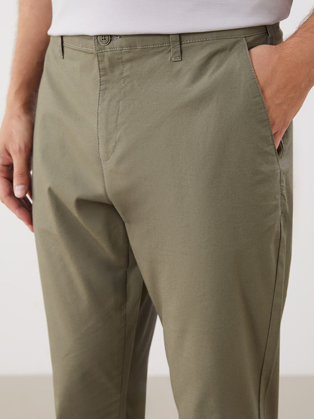 LCWAIKIKI Classic Slim Fit Men's Chino Trousers -W5JF53Z8-P5X