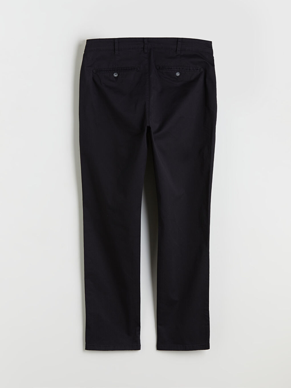 Siyah Standart Kalıp Erkek Chino Pantolon-5