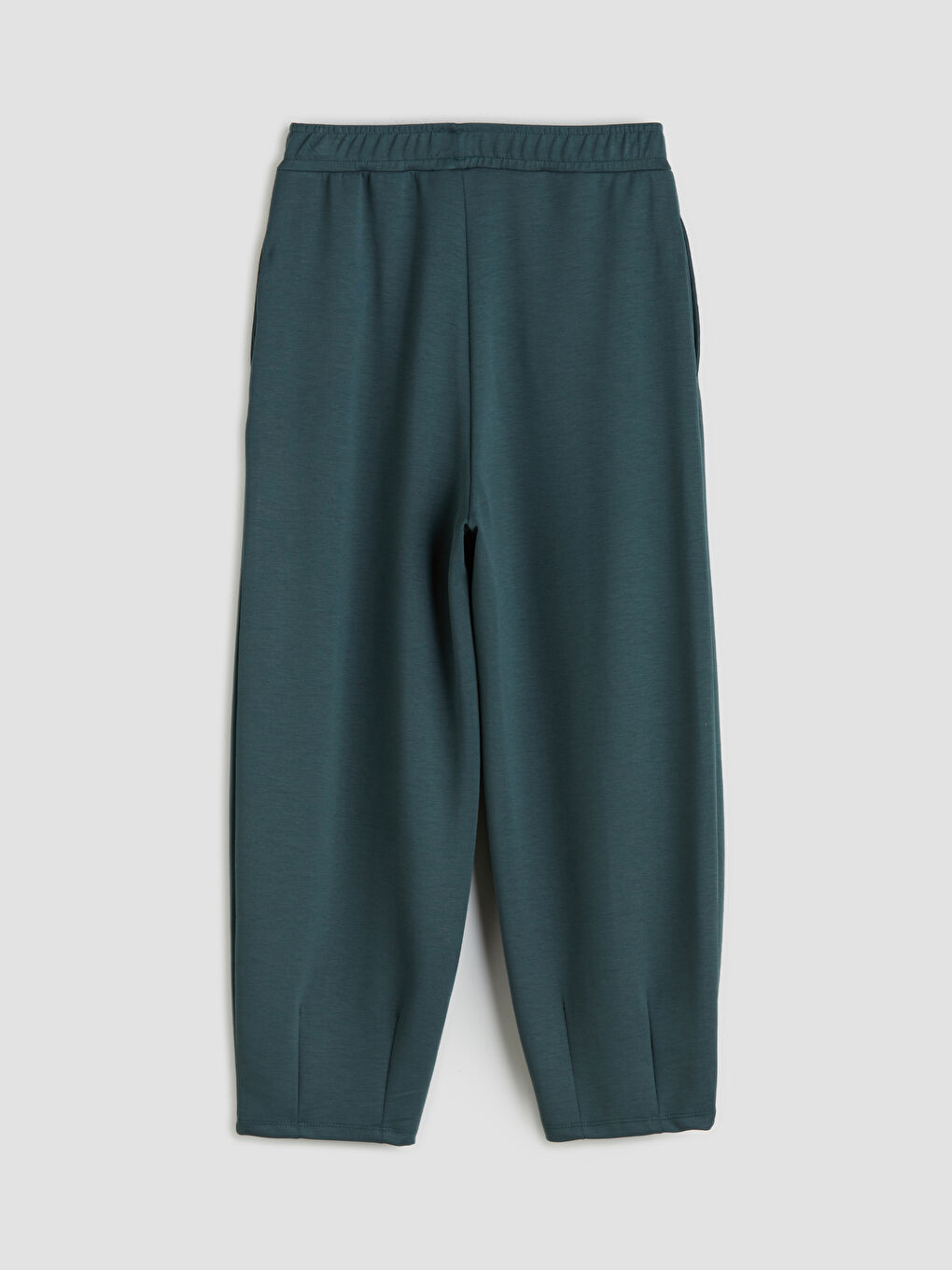 Yeşil Beli Lastikli Kadın Eşofman Altı-5