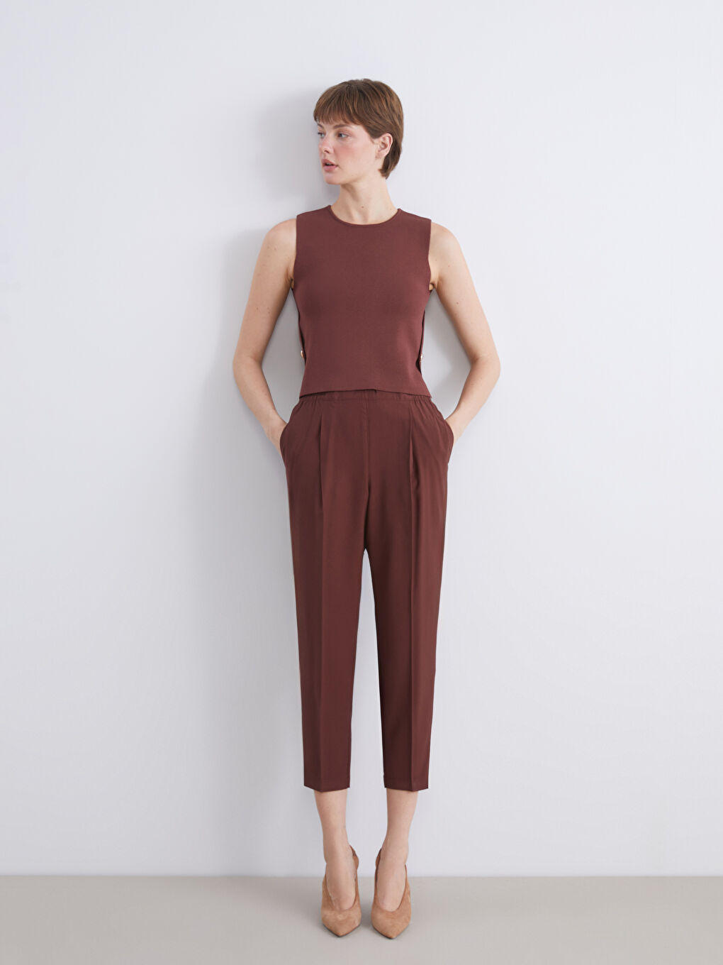 Woman BROWN Blouse-1
