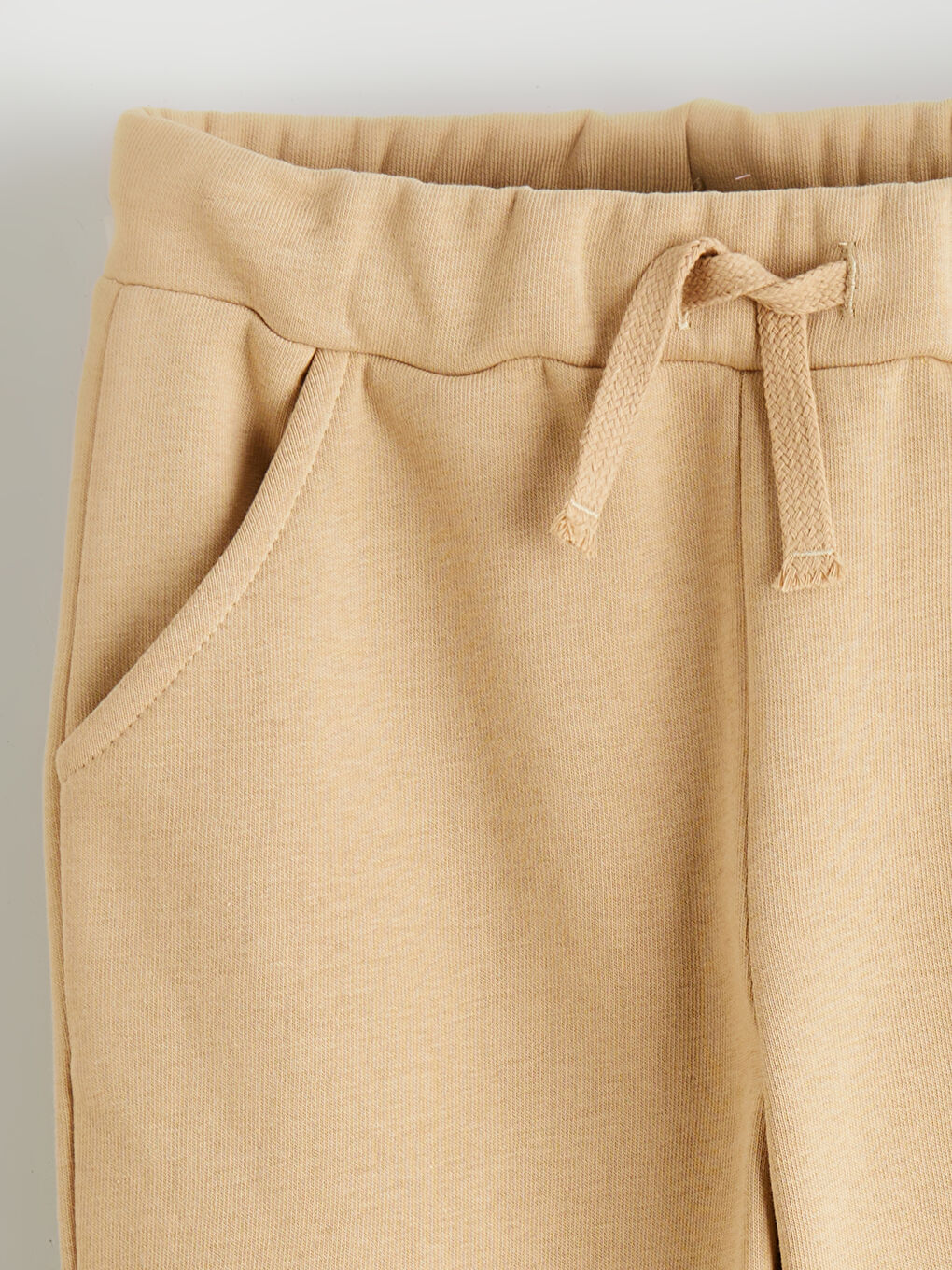 Bej Beli Bağlamalı Erkek Çocuk Eşofman Altı-2