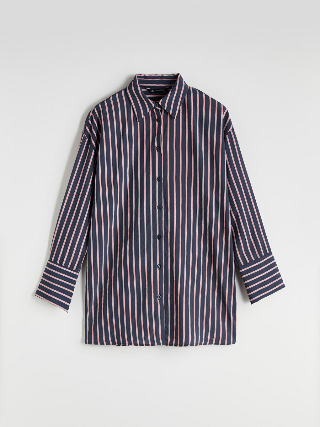 Striped Oversize Women's Shirt Tunic-4