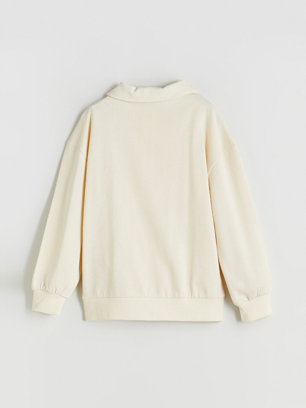 Polo Neck Girls' Sweatshirt-2