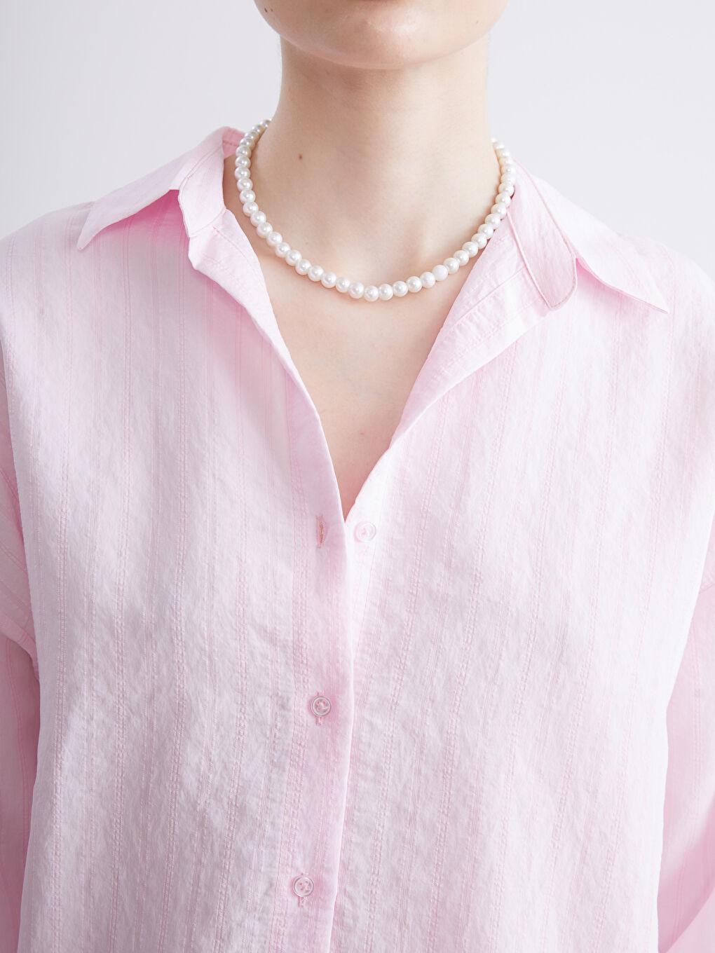 LCW Vision Woman PINK Shirt -W5JH02Z8-CUK