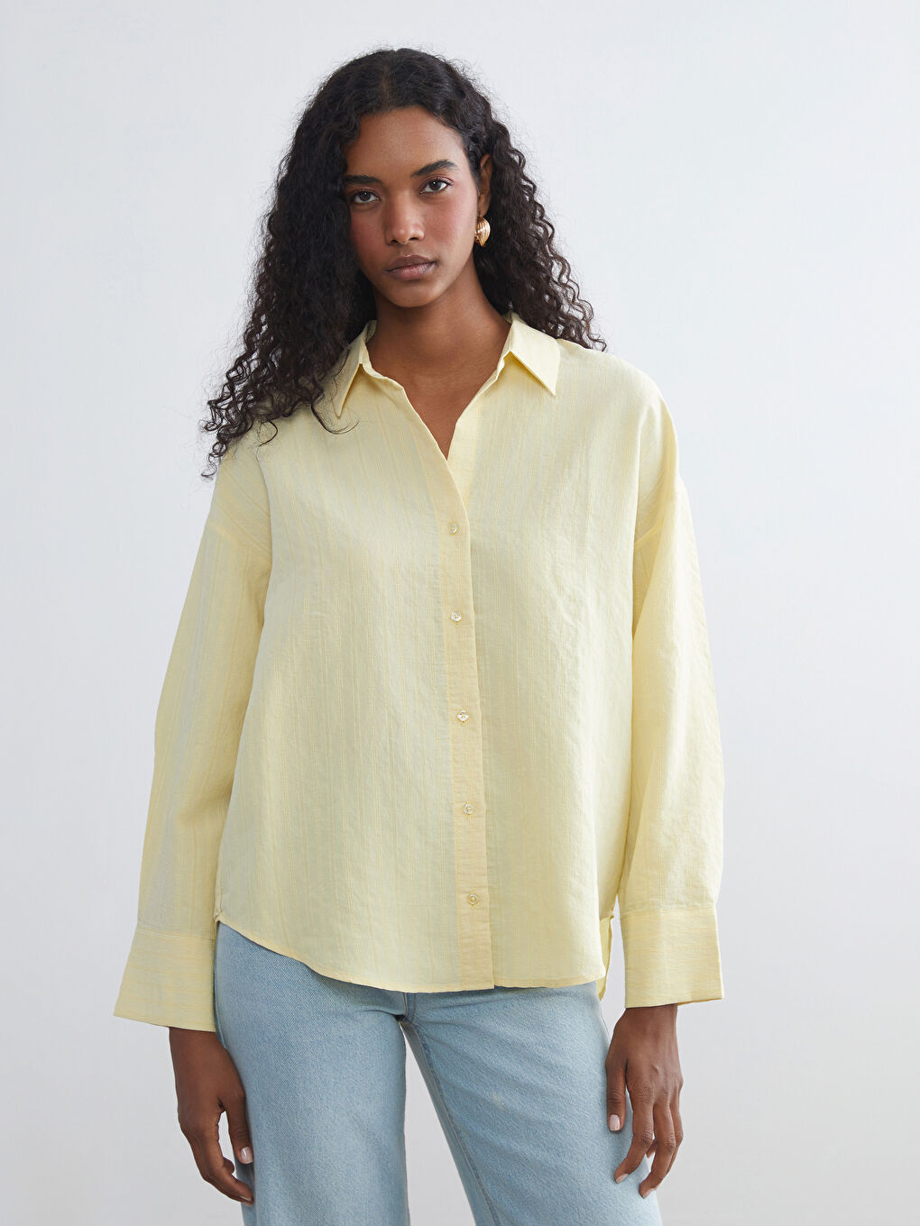 LCW Vision Woman YELLOW Shirt -W5JH02Z8-DJQ