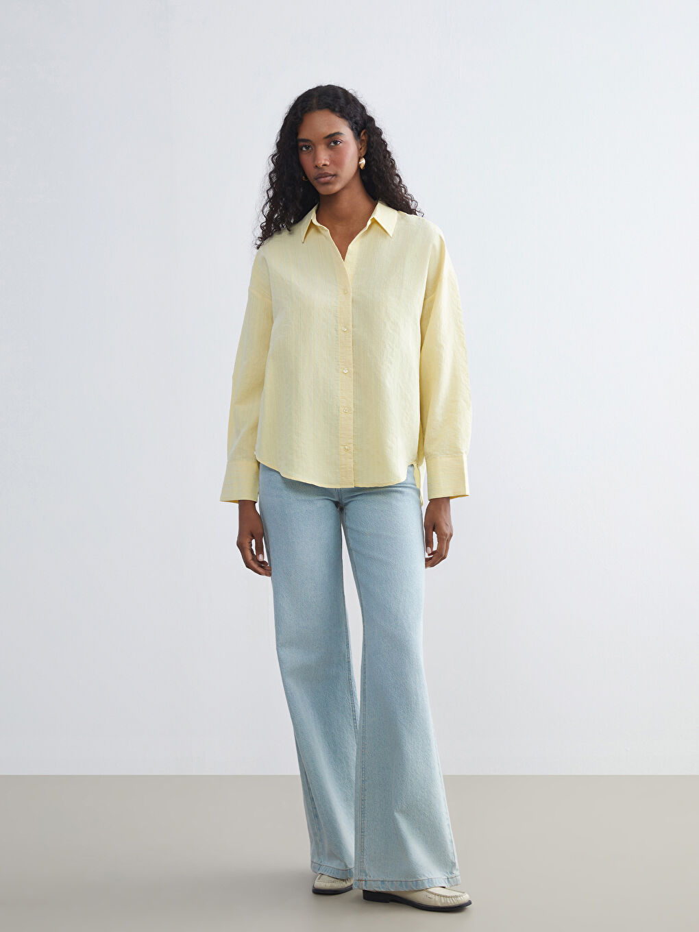LCW Vision Woman YELLOW Shirt -W5JH02Z8-DJQ