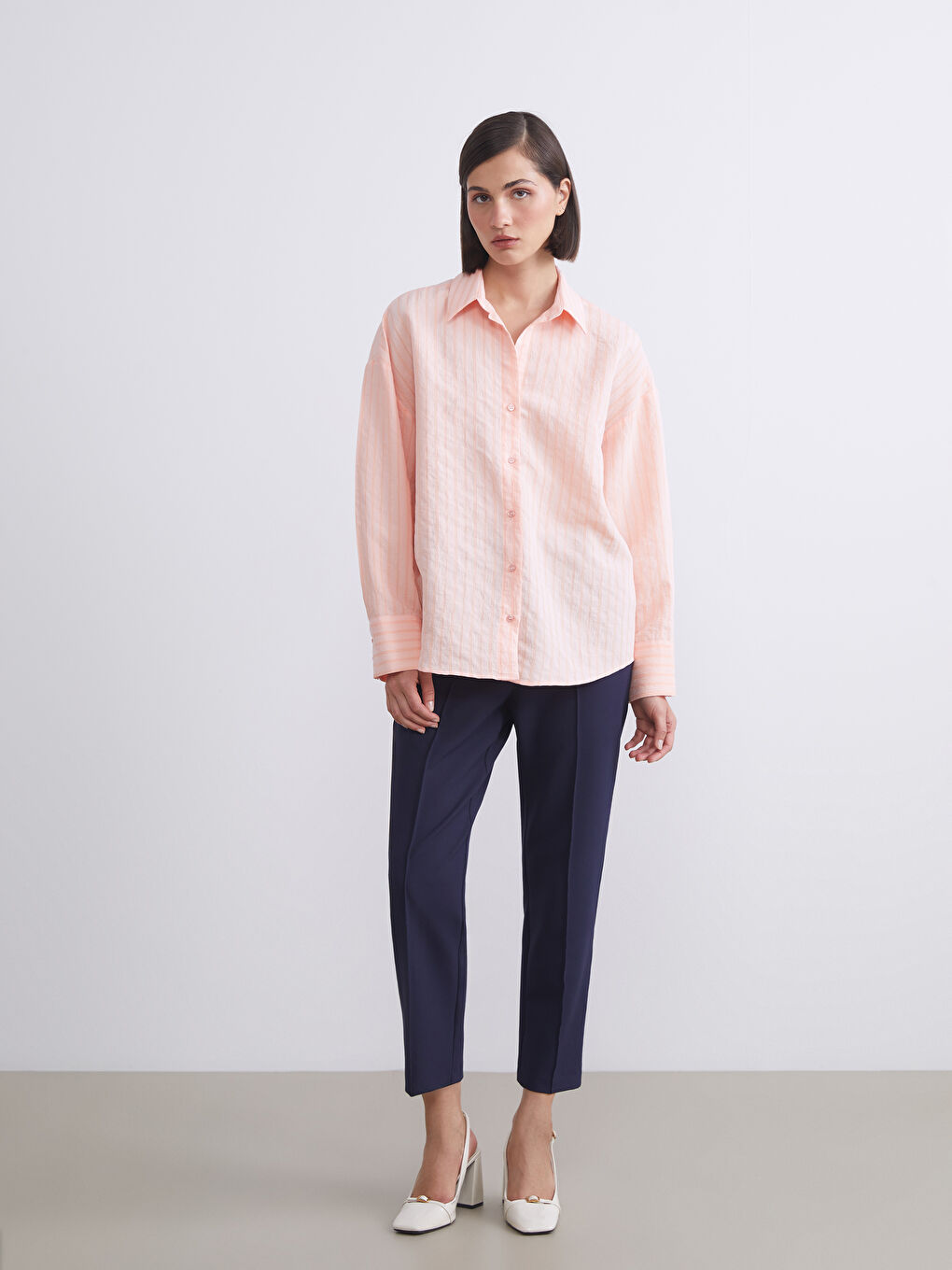 LCW Vision Woman PINK Shirt -W5JH02Z8-EXS