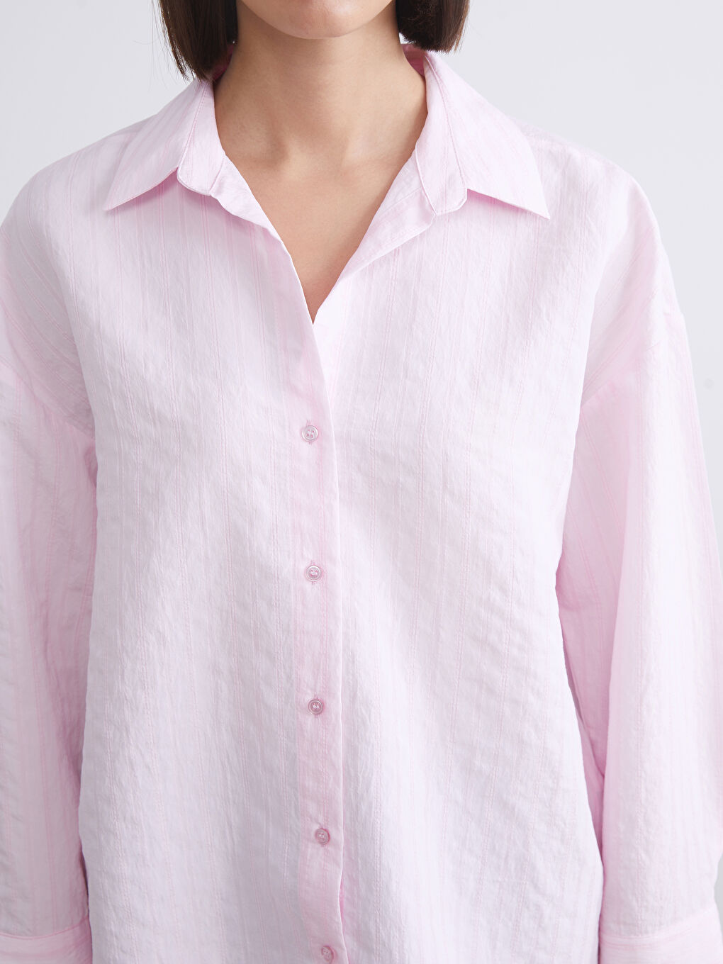 LCW Vision Woman PINK Shirt -W5JH02Z8-MAL