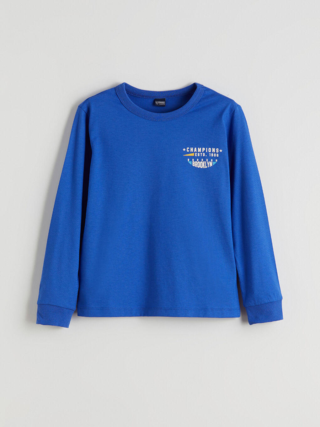 Mavi Bisiklet Yaka Erkek Çocuk Tişört