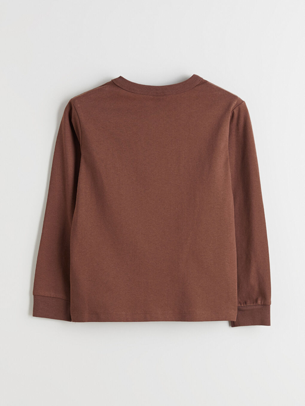 Kahverengi Bisiklet Yaka Erkek Çocuk Tişört-2