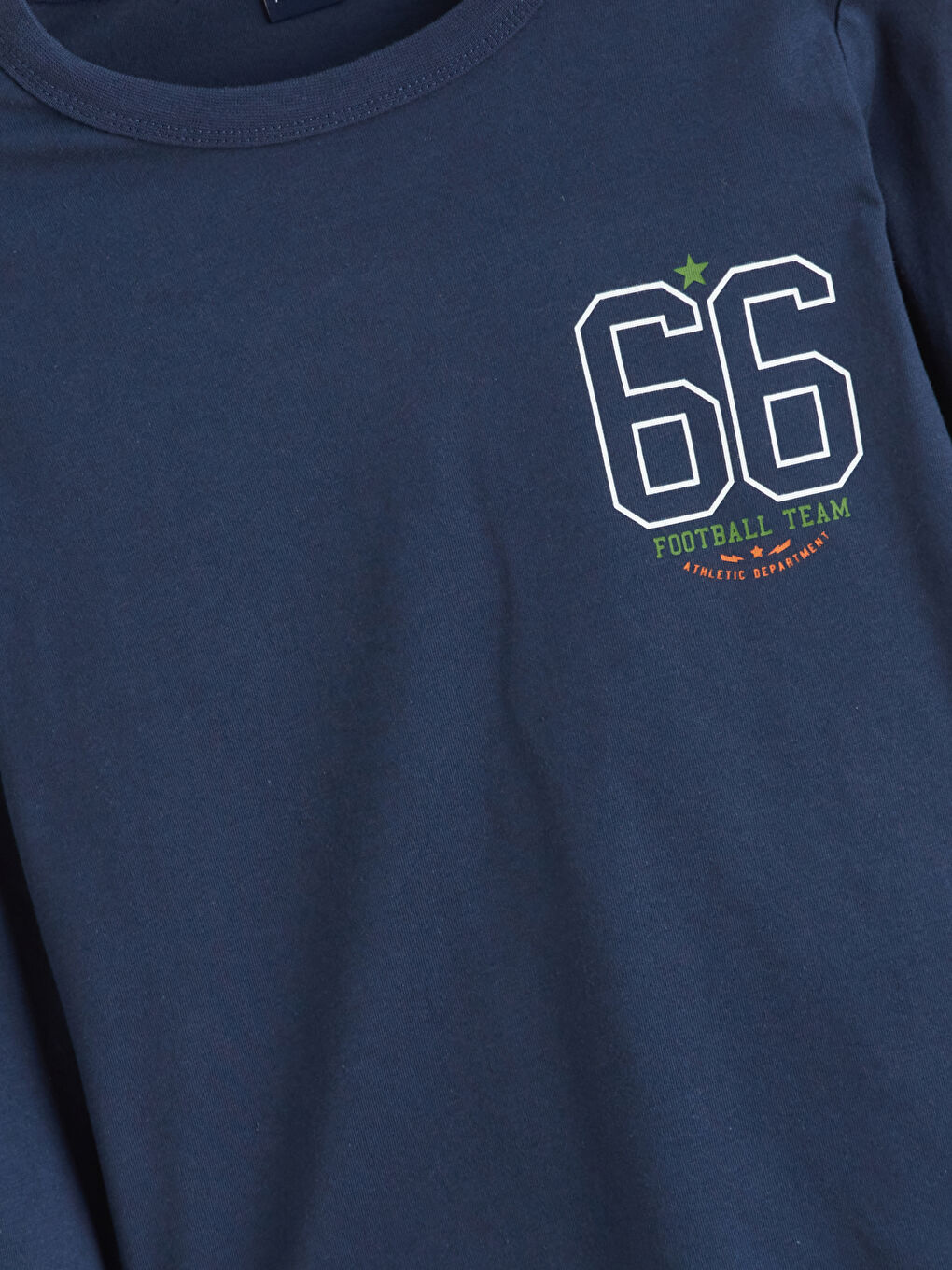 İndigo Bisiklet Yaka Erkek Çocuk Tişört-1