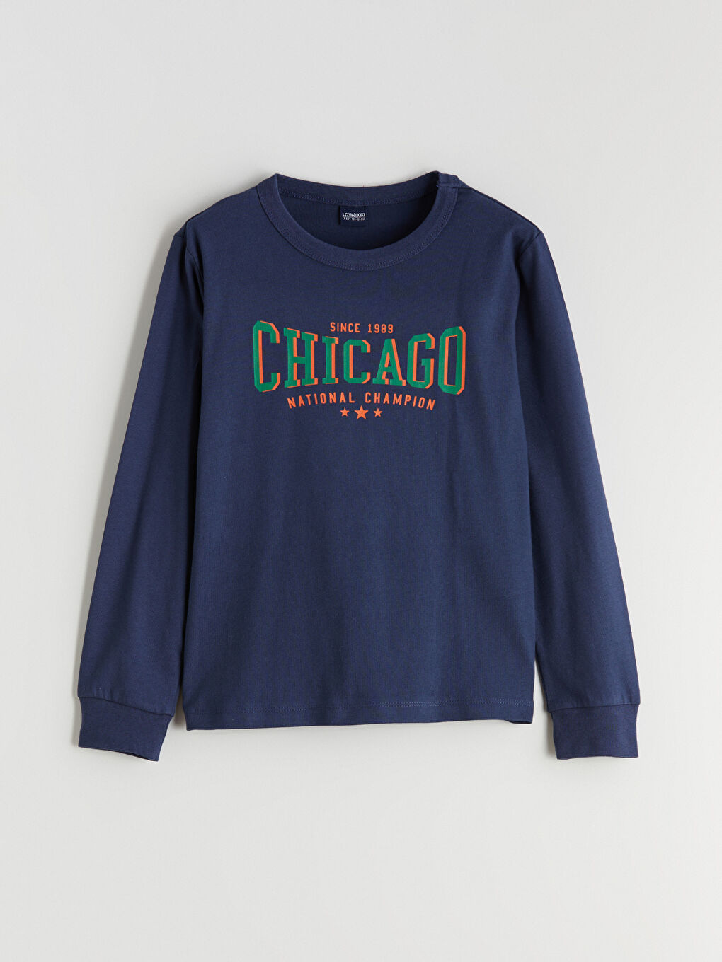 İndigo Bisiklet Yaka Erkek Çocuk Tişört