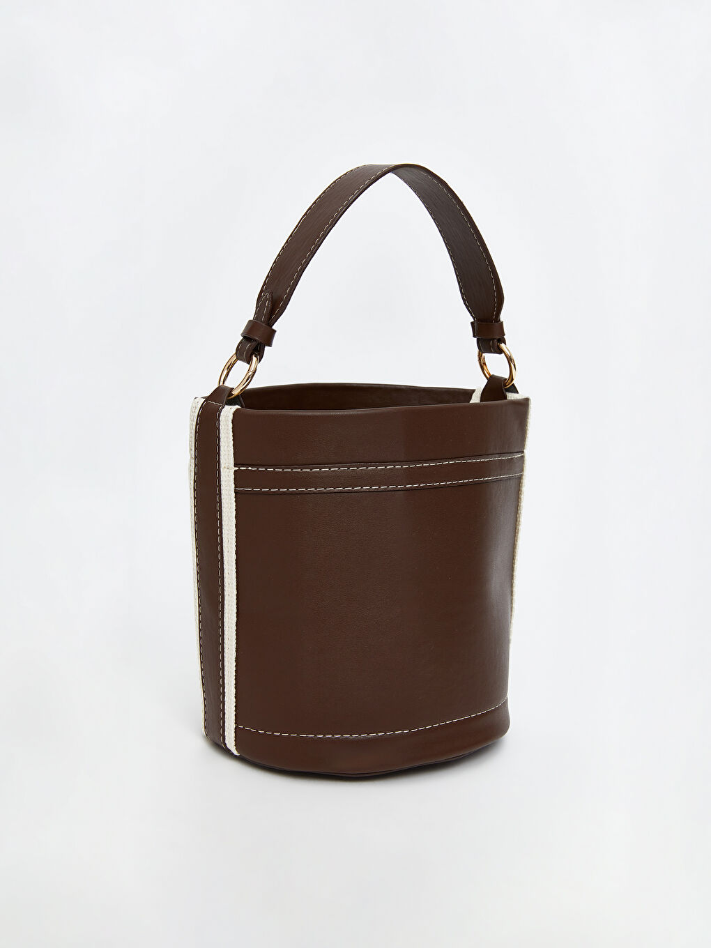 Kahverengi Deri Görünümlü Kadın Omuz Çantası-2