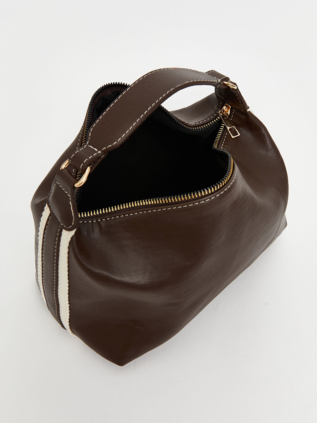 Kahverengi Ayarlanabilir Askılı Kadın Omuz Çantası-3