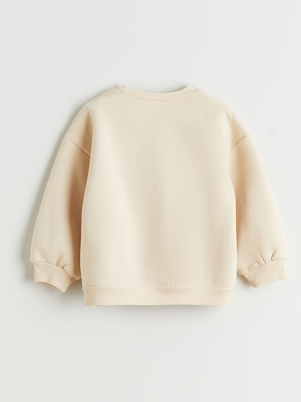 Crew Neck Bow Printed Girls' Sweatshirt-1