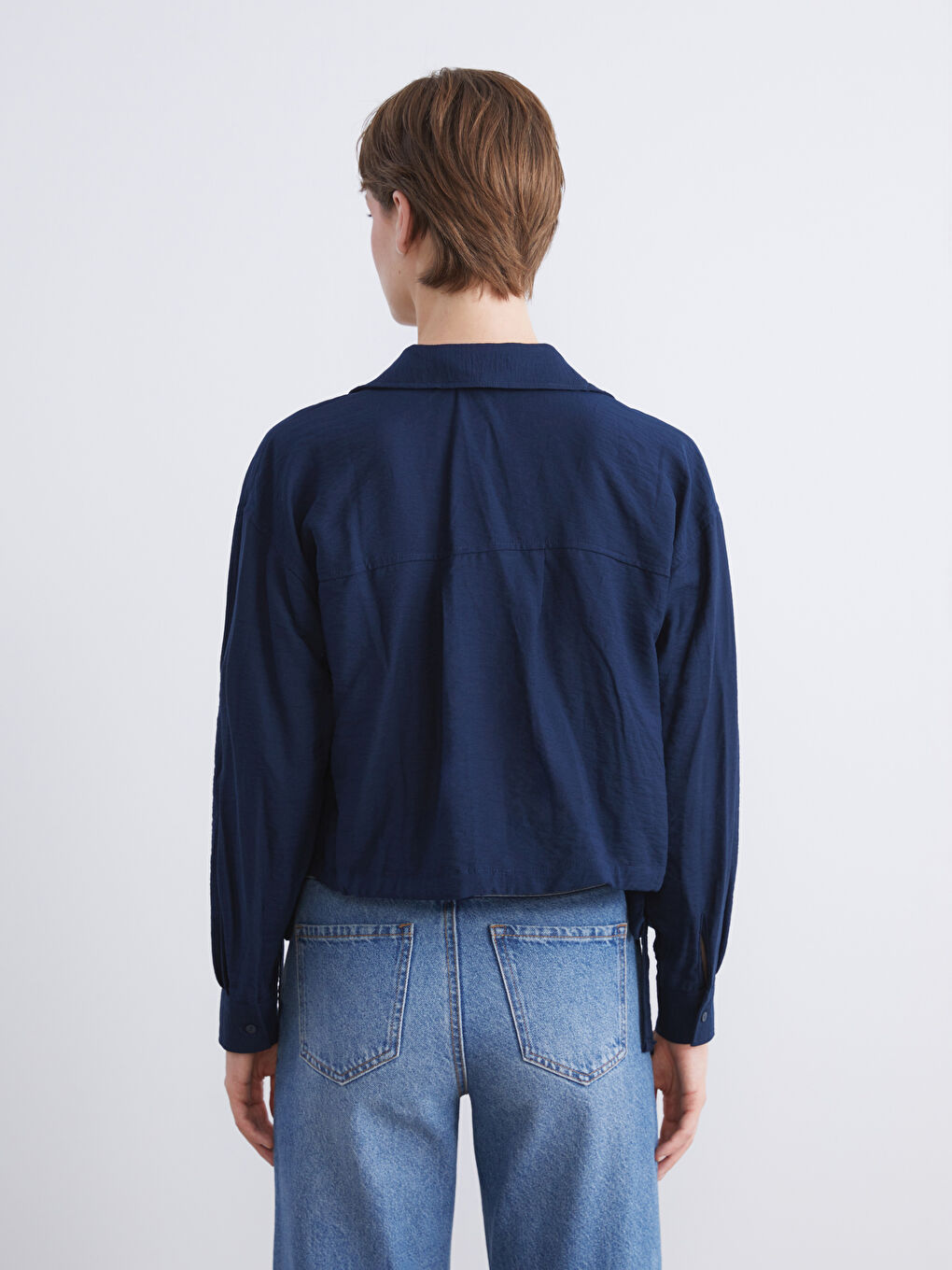 Žena TAMNO PLAVA Košulja-3