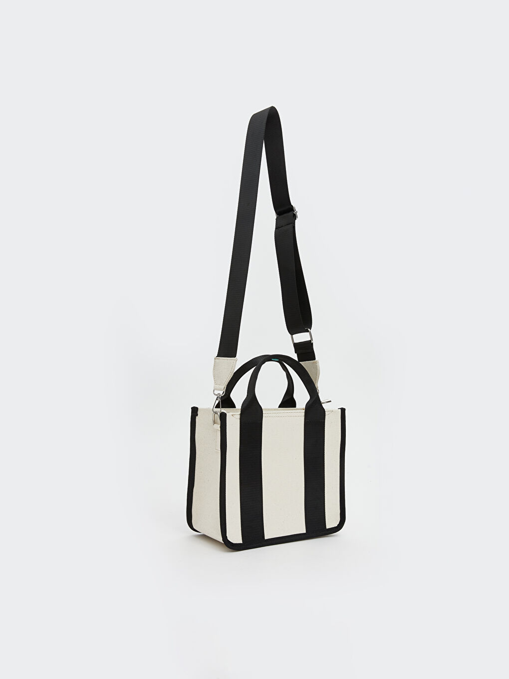 Bej Renk Bloklu Kadın Kol Çantası