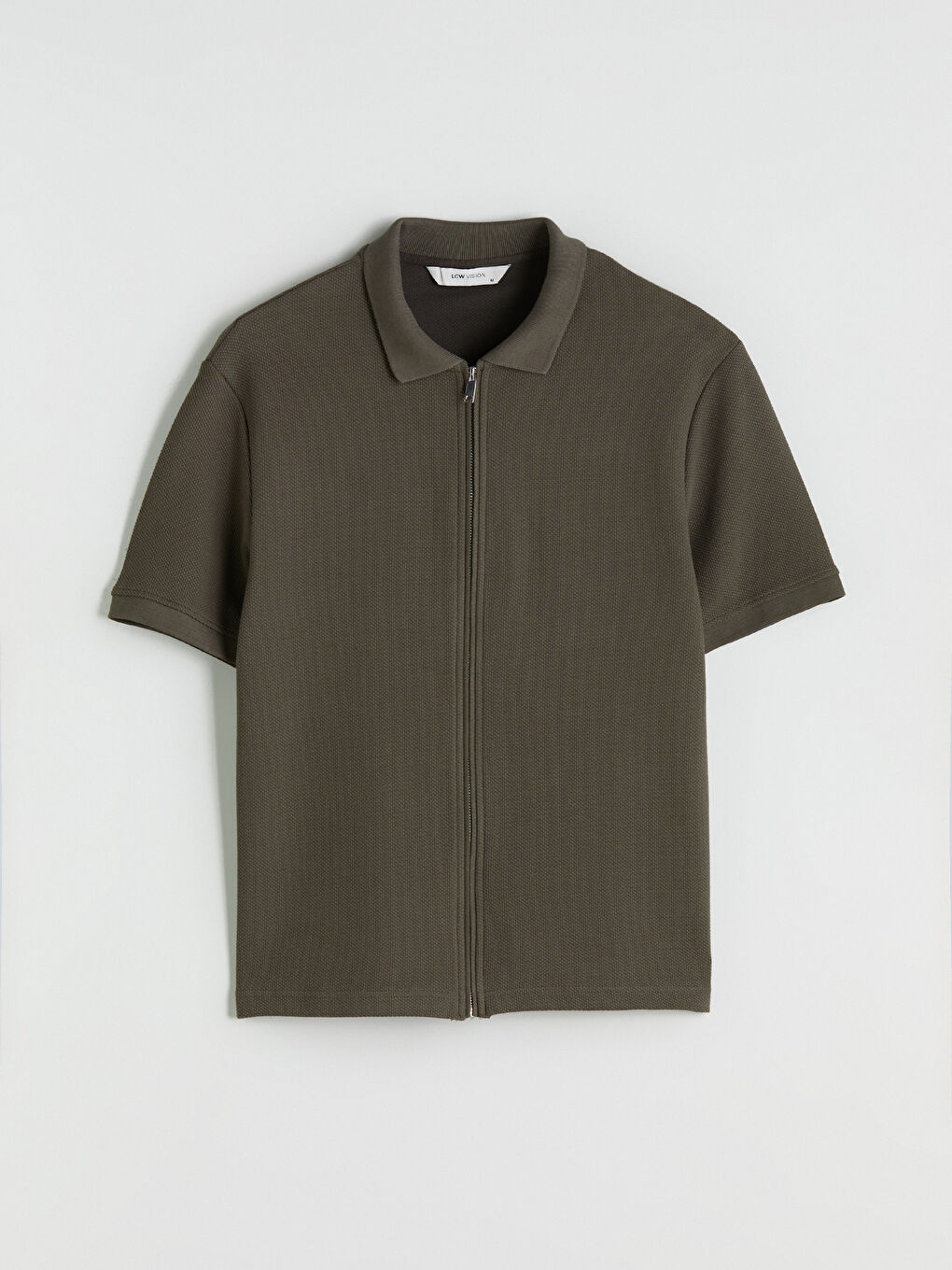 Haki Regular Fit Kısa Kollu Erkek Gömlek-7