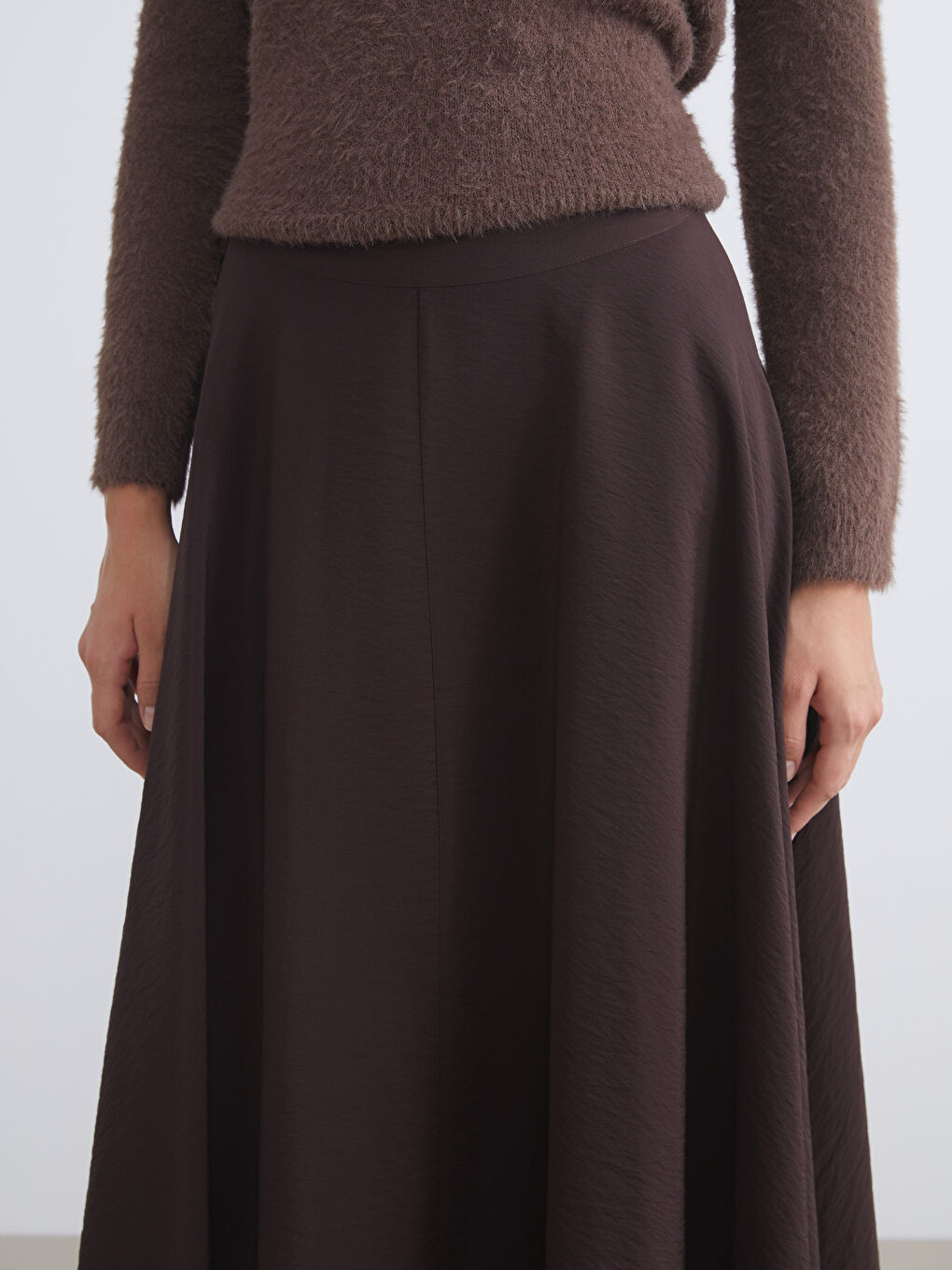 Юбка А-силуэта с молнией на талии-2