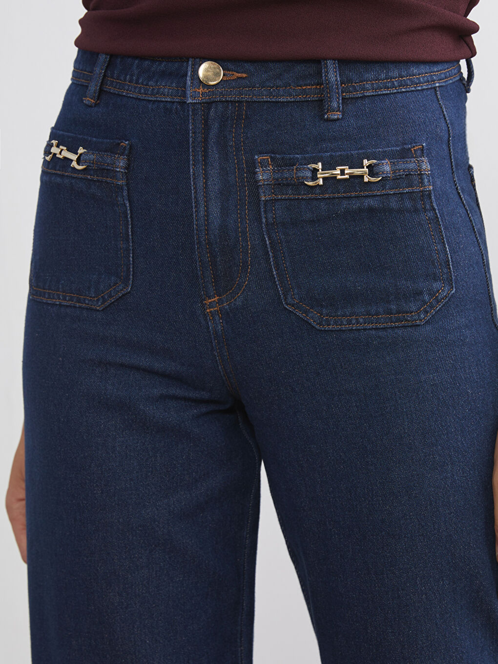 Женские широкие джинсы-2