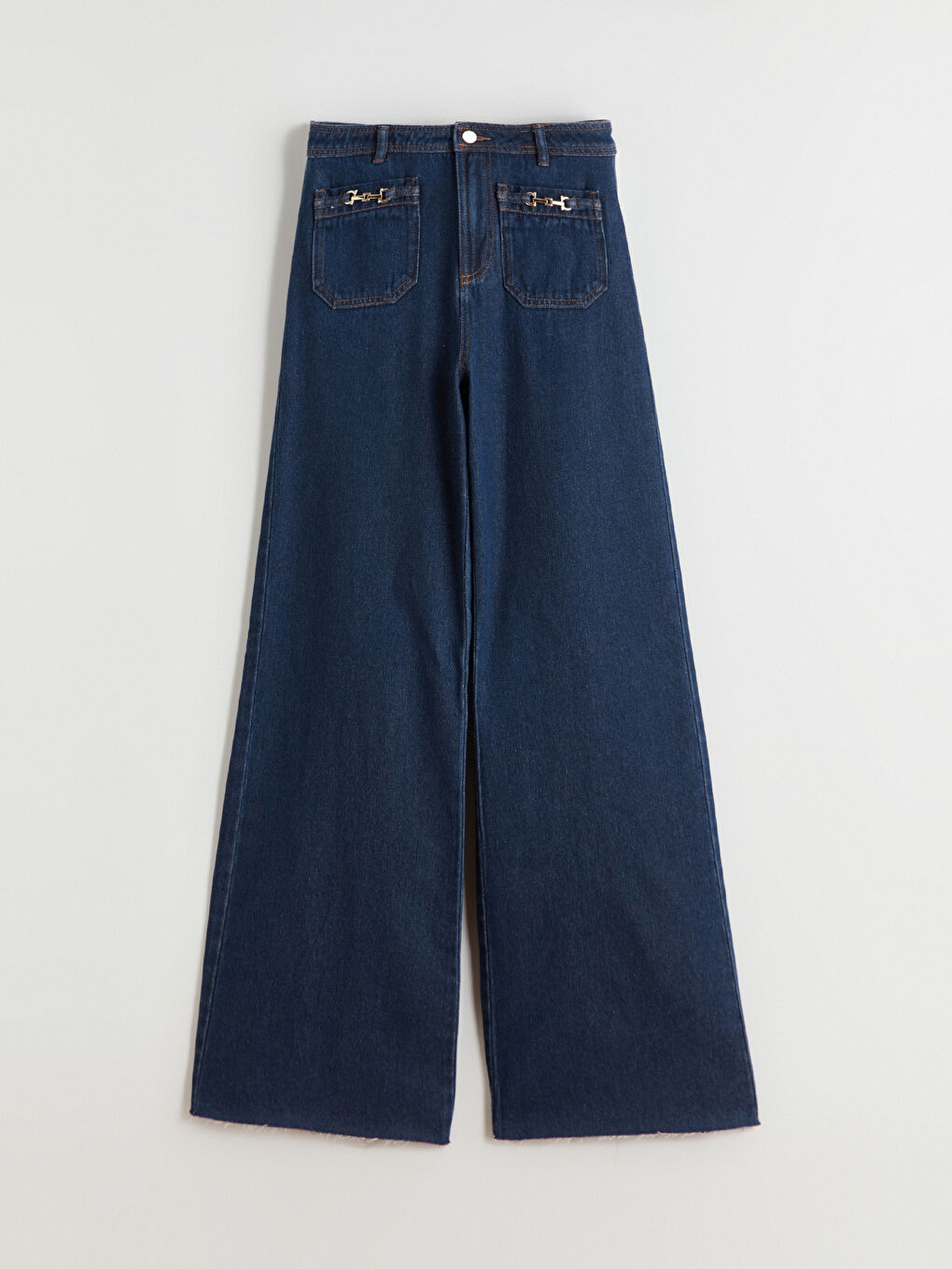 Женские широкие джинсы-4