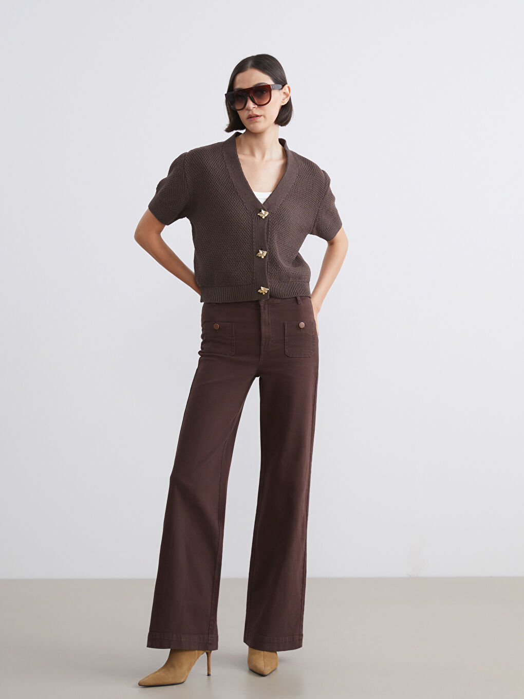 әйелдерге арналған кең балақ джинс шалбар