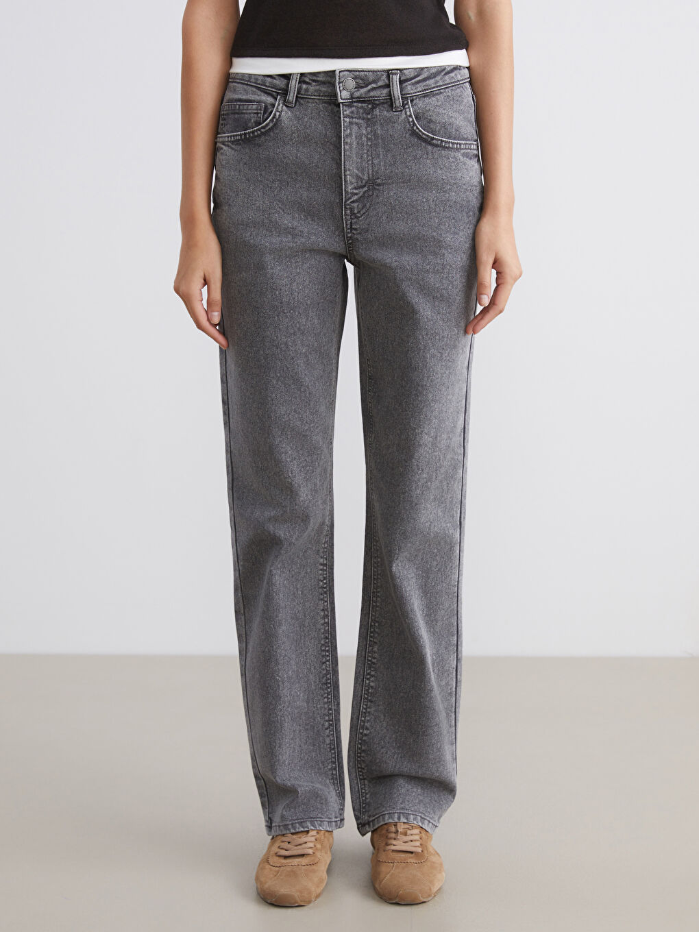 Straight Fit Women's Jeans-1