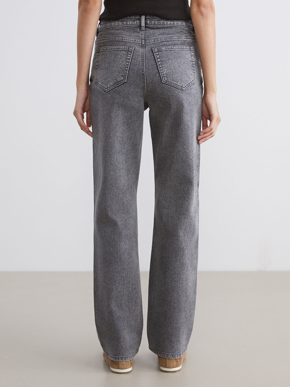 Straight Fit Women's Jeans-3