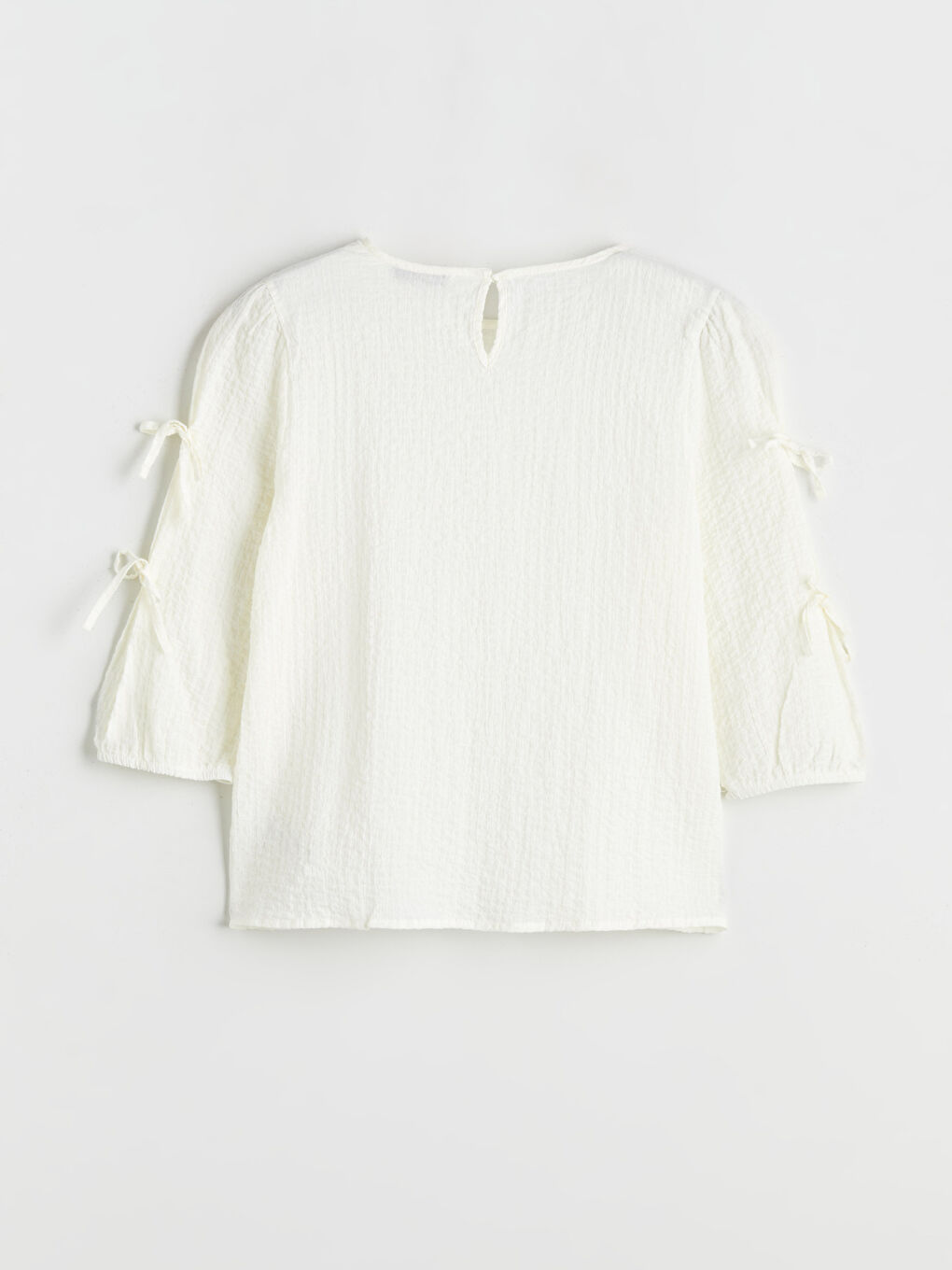 Crew Neck Textured Blouse-7