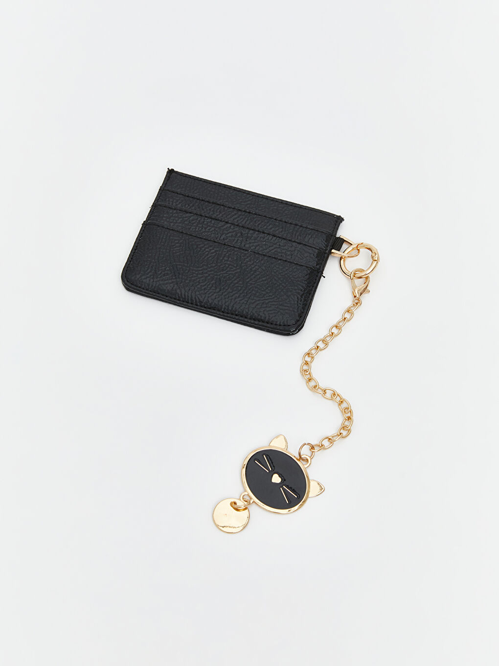 LCW ACCESSORIES Faux Leather Women's Card Holder and Keychain -W5JH81Z8-RQL