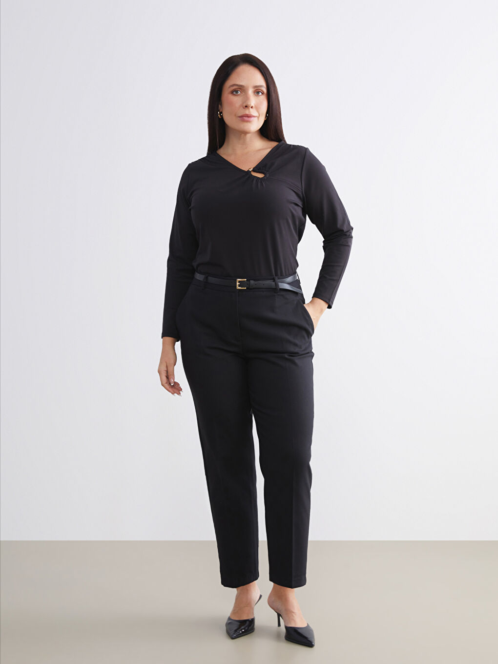 بنطلون أسود امرأة-2