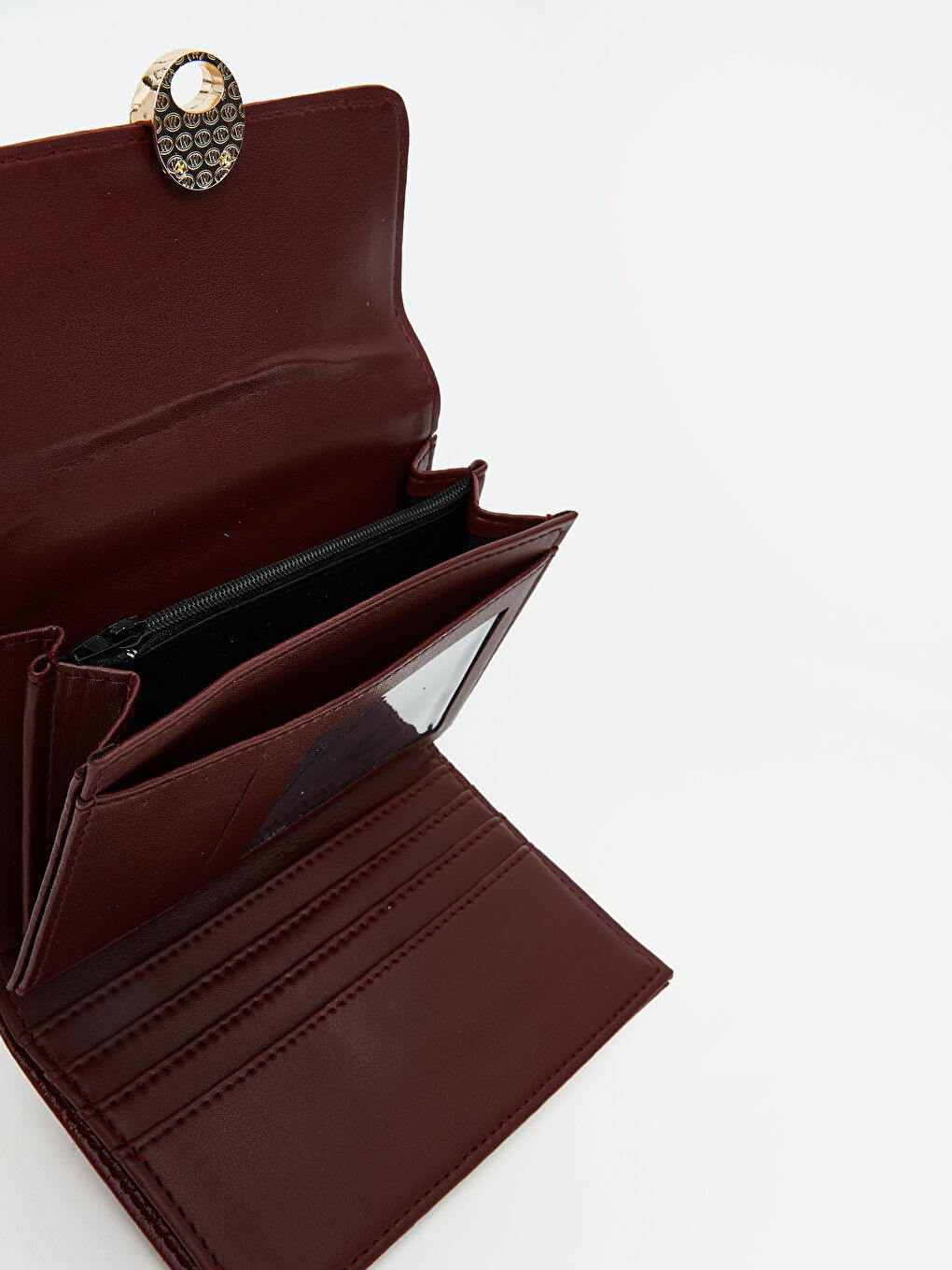 ტყავის ეფექტის ქალებისთვის საფულე-1