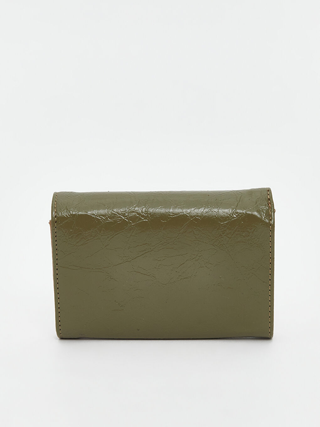 Yeşil Deri Görünümlü Kadın Cüzdan-1