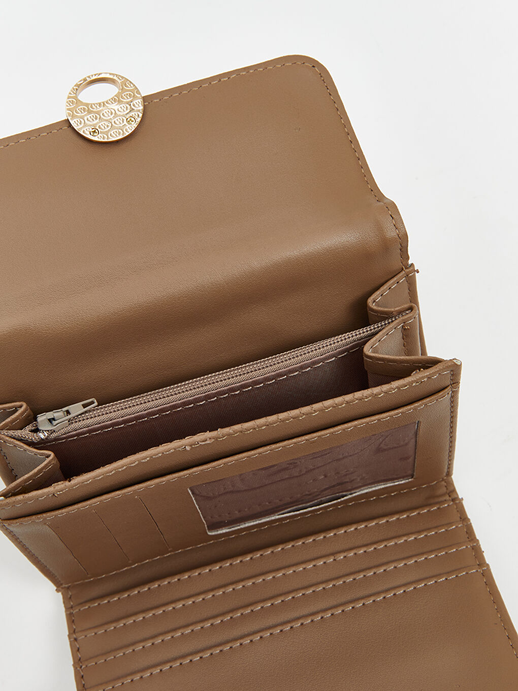 Yeşil Deri Görünümlü Kadın Cüzdan-3