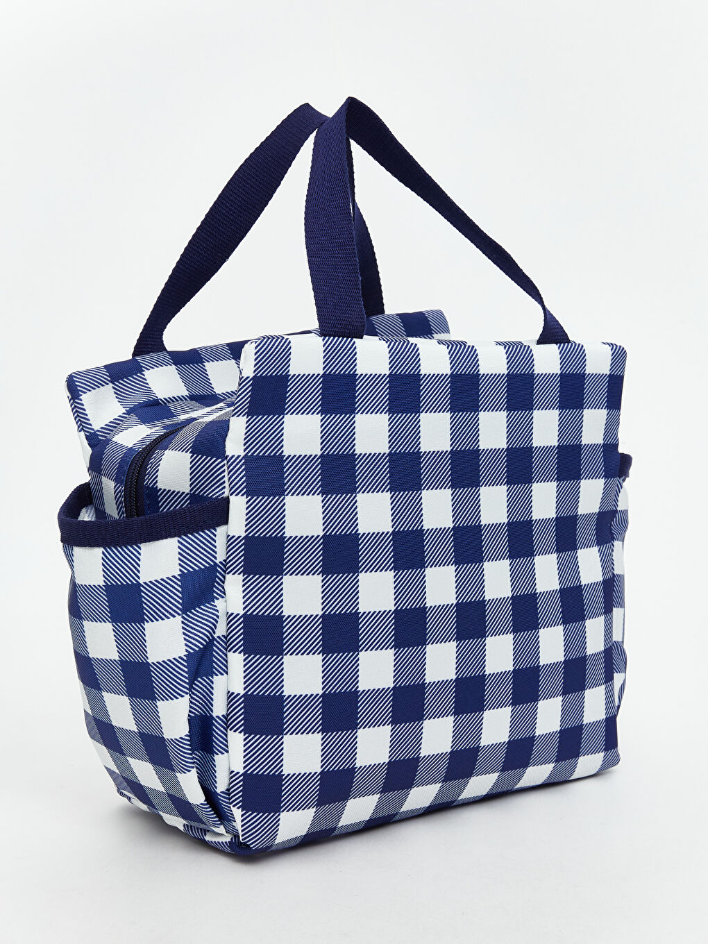 Lacivert Kapitone Desenli Kadın Termal Çanta-1