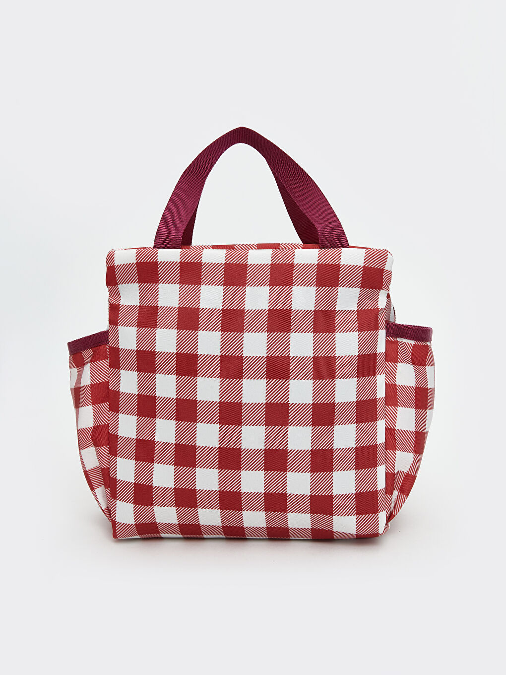 Kırmızı Kapitone Desenli Kadın Termal Çanta