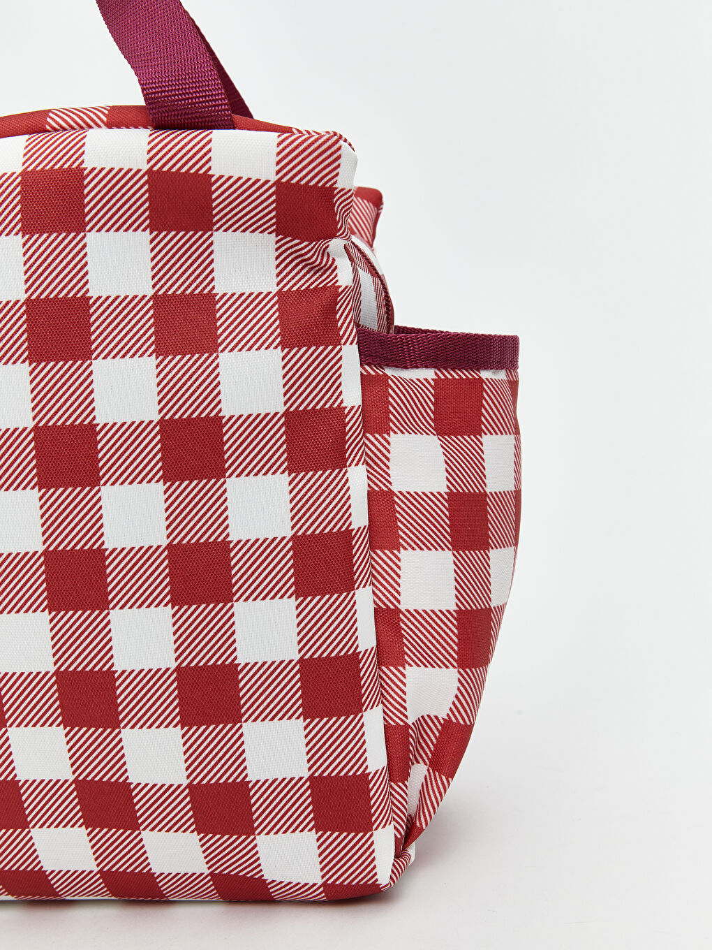 Kırmızı Kapitone Desenli Kadın Termal Çanta-2